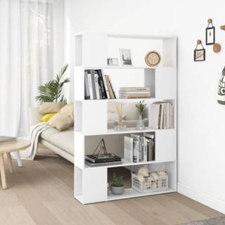 👉 Boekenkast wit active Boekenkast/kamerscherm 100x24x155 cm spaanplaat 8720286651537