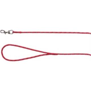 👉 Hondenriem rood nylon One Size Color-Rood Trixie sleeplijn 4 mm x meter 4011905199306