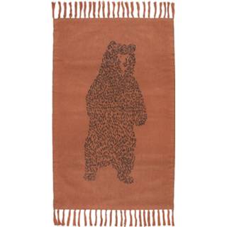 👉 Vloerkleed bruin katoen One Size Color-Bruin Trixie gebreid Brave bear 80 x 120 cm 5400858146007