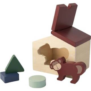 👉 Bruin hout One Size Color-Naturel Trixie blokkenhuis Mr. Monkey 14 cm naturel/bruin 5-delig 5400858361905