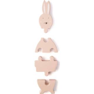 👉 Blokpuzzel zachtroze hout One Size Color-Zachtroze Trixie Mrs. Rabbit 18 x 11 cm 4 stuks 5400858361677