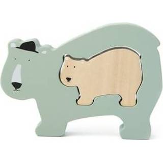 👉 Houten One Size meerkleurig baby's Trixie babypuzzel - Mr. Polar Bear 5400858361691