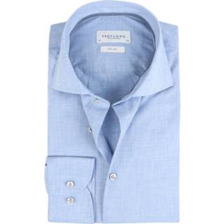 👉 Over hemd strijkvrij katoen male blauw effen Profuomo Overhemd 8719064420823 2900061467072