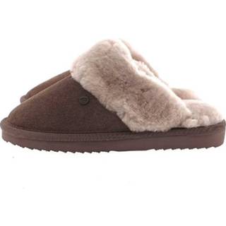 👉 Pantoffels kant vrouwen taupe Warmbat Flurry-1 8719394131604