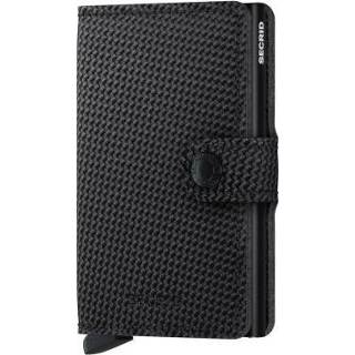 👉 Zwart carbon One Size vrouwen print Secrid Miniwallet black 8718215289357