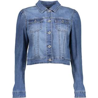 👉 Blauw polyester medium vrouwen Geisha 25003-10 825 jeansjacket blue denim 8719937805740