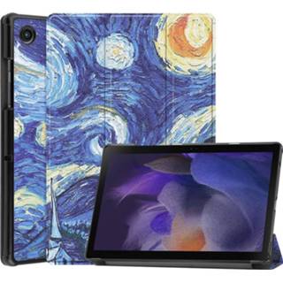 👉 Meerdere kleuren 3-Vouw sleepcover hoes - Samsung Galaxy Tab A8 (2021) Van Gogh Schilderij