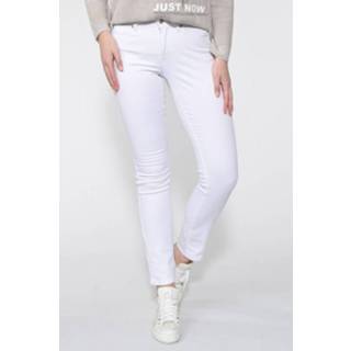 👉 Broek katoen broeken vrouwen wit Cambio 2000001673416