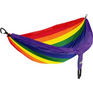 👉 Hangmat nylon One Size Color-Meerkleurig Eno Doublenest Print 2,8 x 1,9 m regenboog 4-delig 811201018172