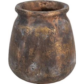 👉 Vaas bruine multikleur Clayre & Eef Ø 16*18 Cm 6te0379 8717459800007