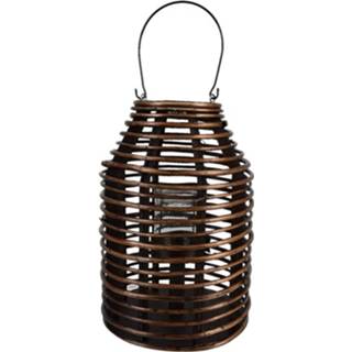 👉 Windlicht bruine Clayre & Eef Ø 25*35 Cm 6ro0581l 8717459823068