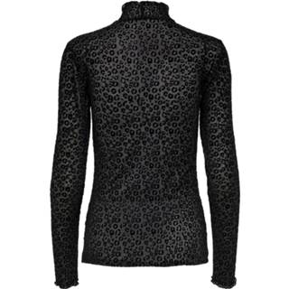 👉 M no color Onlmolly flock l/s highneck top jrs 2900237920035