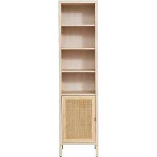 👉 Boekenkast hout bruin Doddy - hout/webbing 180x45x39 cm Leen Bakker 8714901781686