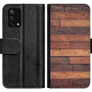 👉 Plank multi-color houten book planken Oppo A74 4G Hoesje - Case 8720329961098