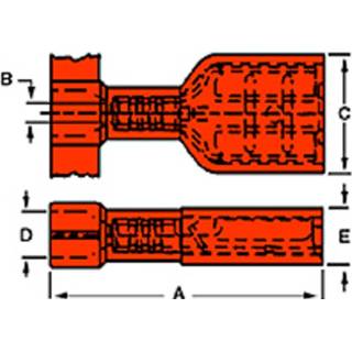 👉 Molex 190030129 InsulKrimp Quick Disconnect, Female, Box, Tab 4.75 x 0.81mm 2050007097907