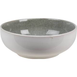 👉 Soepkom groen keramiek Clayre & Eef Ø 18*6 Cm Rond Serveerkom Kommen Rijstkom 8717459813205