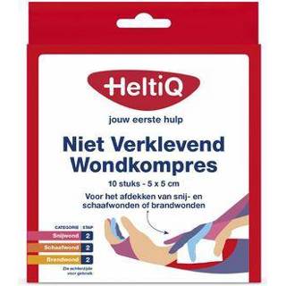 👉 Wond kompres Heltiq Wondkompres 5 x niet verklevend 10st 8717484789261