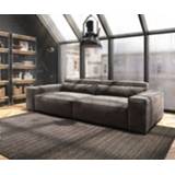 👉 Kaki bruin x DELIFE Big-sofa Sirpio XL 270x125 cm microvezel biesnaad 4251943825632