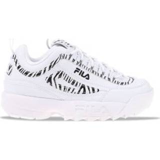 👉 Wit unisex stock vrouwen Fila Disruptor Wit/Zebra Dames