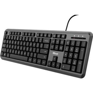 👉 Toetsenbord zwart Trust Ody Wired keyboard 8713439245073