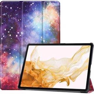 👉 Folio case Tri-Fold Series Samsung Galaxy Tab S8+ Smart - Sterrenstelsel 5712580038803