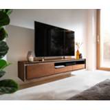 👉 Legplank bruin steen DELIFE Tv-meubel Stonegrace 175 cm acacia fineer 1 deur 2 laden zwevend 4251943849201