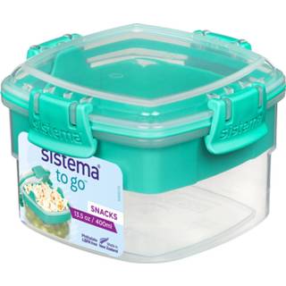 👉 Snackdoosje teal turkoois Sistema To Go Snackdoos Snacks Minty 400ml (6 Ass.) 9414202129017