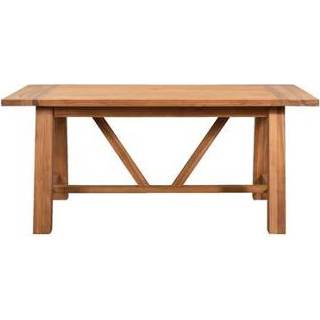 👉 Eettafel teak hout teakhout bruin Eetkamertafel Doddy - 78x180x100 cm Leen Bakker 8714901782195