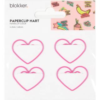 Paperclip Blokker Hart 4 Stuks 8718827193028