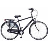 👉 Mannen volwassenen v-brake verstelbaar matzwart naafversnelling staal AMIGO Bright 28 Inch 50 cm Heren 3V V-Brakes 8719817974382