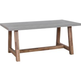 👉 Terrastafel Fonteyn | Tuintafel Monda 180 x 100 cm Betonlook/Acacia 8718836530708