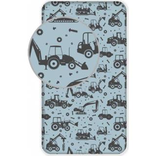 👉 Multi Fitted sheet - 90x200 cm Tractors (190016) 5714710009653