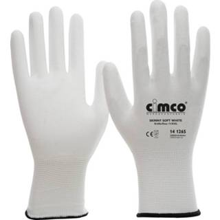 Werkhandschoen wit nylon Cimco Skinny Soft White 141281 Maat (handschoen): 8, M EN 388 1 paar 4021103064887