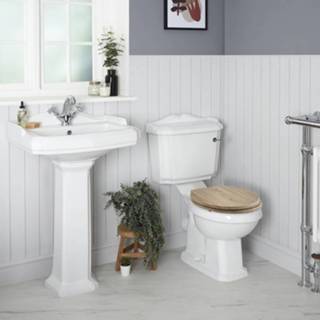 👉 Duoblok toilet en Wastafel met Zuil Klassiek | Keuze uit 1, 2 of 3 Kraangaten Legend 5051752870699