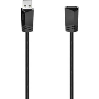 👉 Hama USB-kabel USB 2.0 USB-A bus, USB-A stekker 1.50 m Zwart