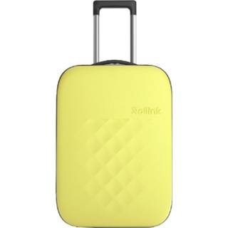 👉 Harde Koffer geel polypropyleen medium Rollink Flex Vega II Opvouwbare yellow iris 7290018196984