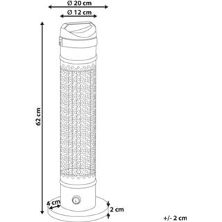 👉 Terrasverwarmer zwart Vrijstaande Elektrische 1000 W KRAKATOA 4251682271622