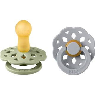 👉 Speen active fopspenen Fopspeen BIBS Boheme 2-pack Sage/Cloud 6-18 mnd