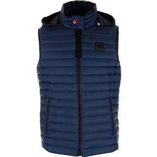 👉 Bodywarmer polyester l male blauw Moose Knuckles Riggin donker