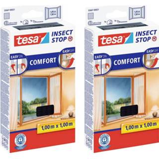 👉 Antraciet Tesa COMFORT 55667 Vliegenhor 2 stuk(s) 4042448613592