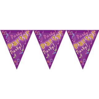 👉 Vlaggenlijn Party Time Verjaardag Feest Van 5 Meter - Vlaggenlijnen 8720576545577