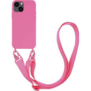 👉 Smartphone roze Vivanco Necklace ketting Apple iPhone 13 Mini Pink 4008928629323