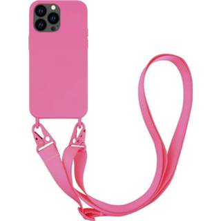 👉 Smartphone roze Vivanco Necklace ketting Apple iPhone 13 Pro Max Pink 4008928629224