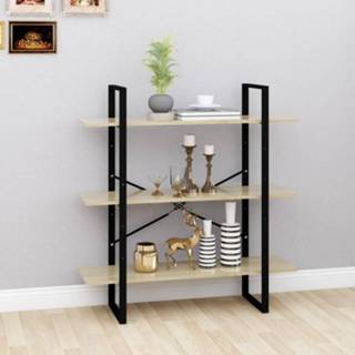👉 Boekenkast active 100x30x105 cm spaanplaat sonomo eikenkleurig 8720286568408