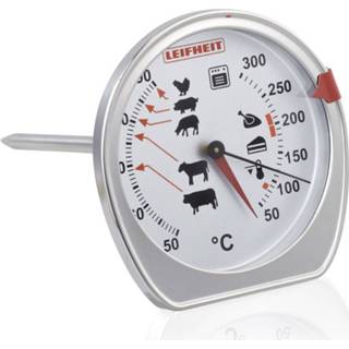 👉 Oventhermometer zilverkleurig Leifheit Braad- En 4006501030962