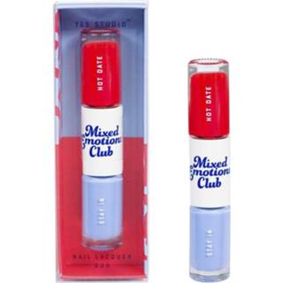 👉 Nagellak rood blauw One Size Color-Rood Yes Studio Hot Date/Stay In 385 ml rood/lichtblauw 8719817691449