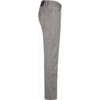 👉 Broek Color-Beige Alberto pipe micro check