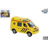 Geel kinderen Kids Globe Traffic Die Cast Ambulance 8713219328491