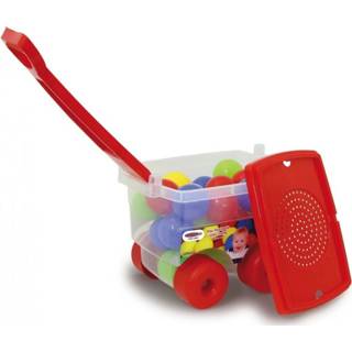 👉 JAMARA trolley met ballen Happy Balls 32 cm rood 25-delig