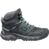 👉 Keen Women's Ridge Flex Mid Waterproof Boots Grey/Blue - Schoenen